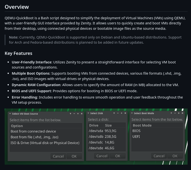 QEMU-QuickBoot Screenshot 2